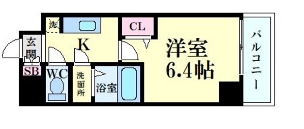 ファステート京都堀川スクエアの物件間取画像